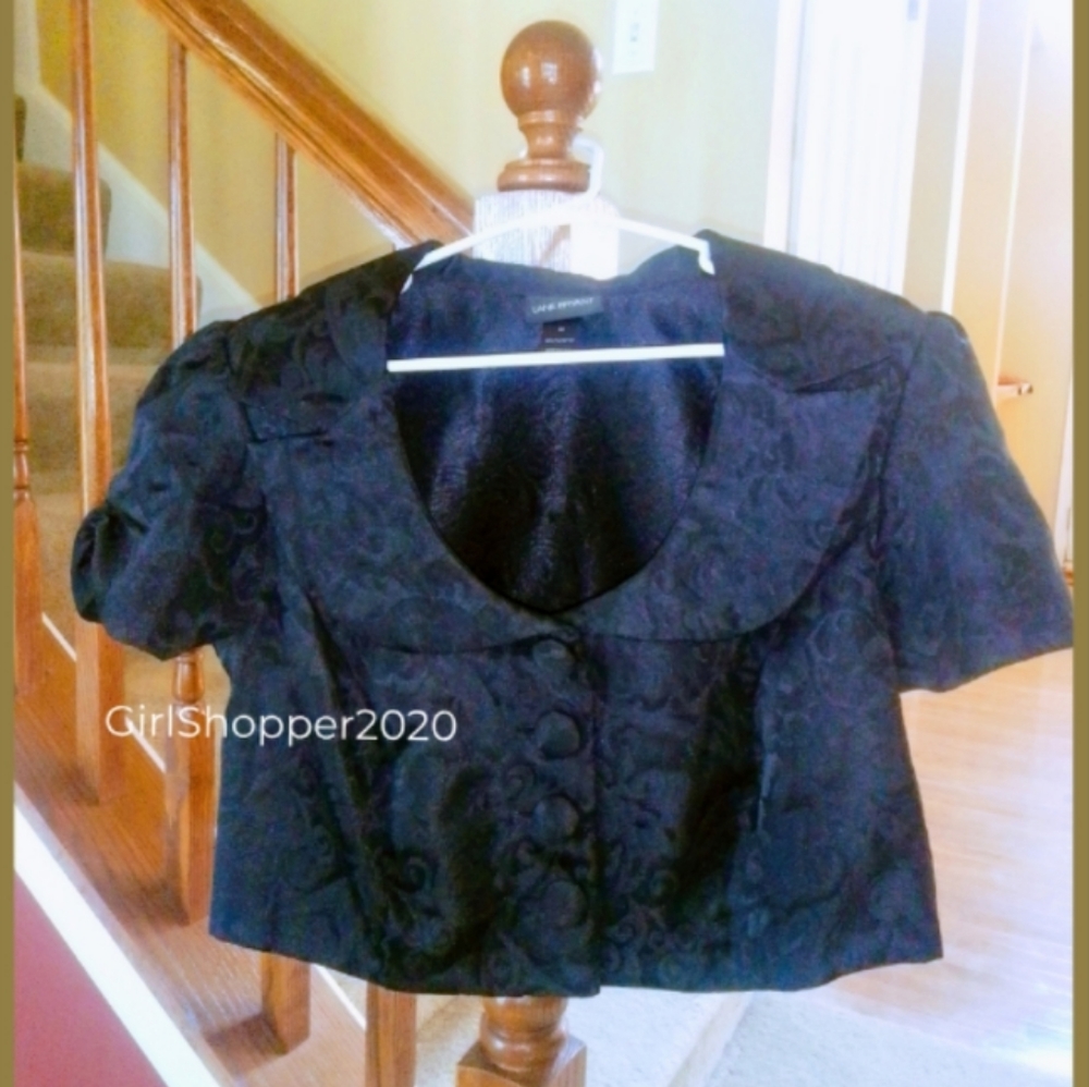 🐸Black formal Cropped Top